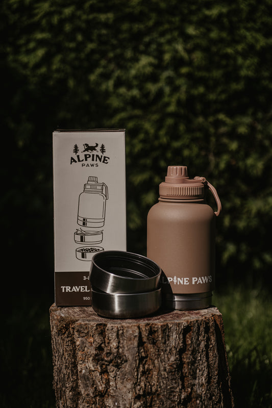Mocha Brown Travel Bottle