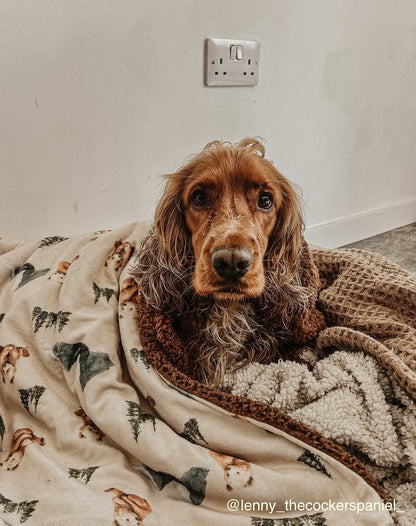 Alpine Bear Lightweight Fleece Blanket