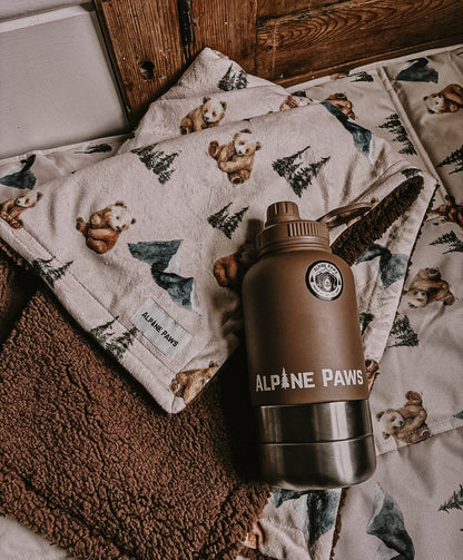 Alpine Bear Lightweight Fleece Blanket